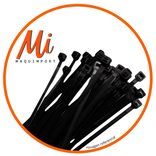 Amarracables bridas plásticas nylon 100x2.5mm – Maquimport Chile