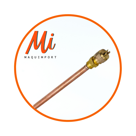 Válvula de acceso 1/4 con tubo soldable para líneas de refrigeración y aire acondicionado – Maquimport Chile