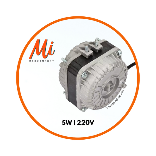 Motor de ventilador comercial 5W-220V Maquimport Chile