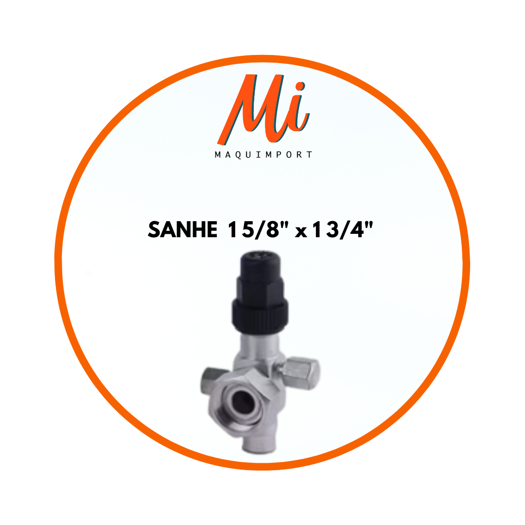 Válvula rotalock SANHE 1 5/8" x 1 3/4" para refrigeración industrial de media y baja temperatura. Maquimport Chile.