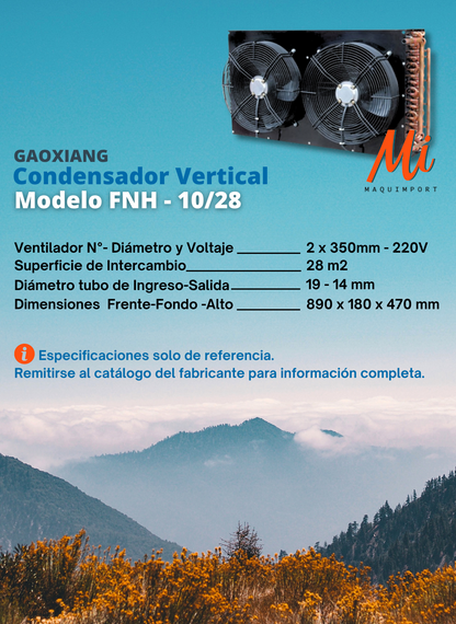 Condensador Tipo FNH | Vertical