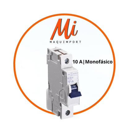Interruptor automático 10A Monofásico-Maquimport Chile