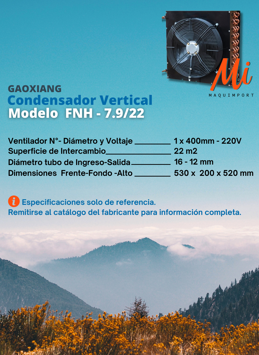Condensador Tipo FNH | Vertical