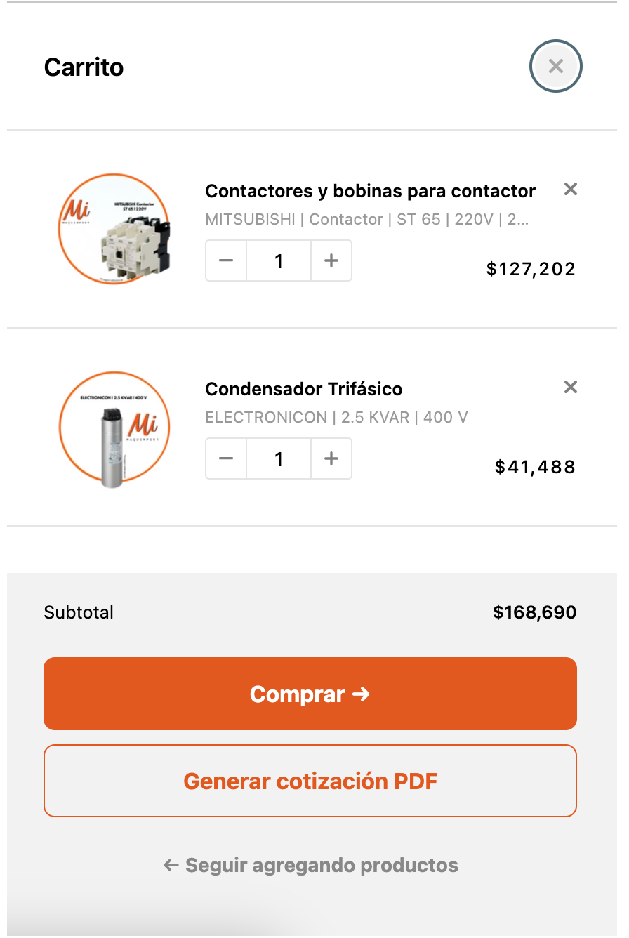 Agrega tus productos
