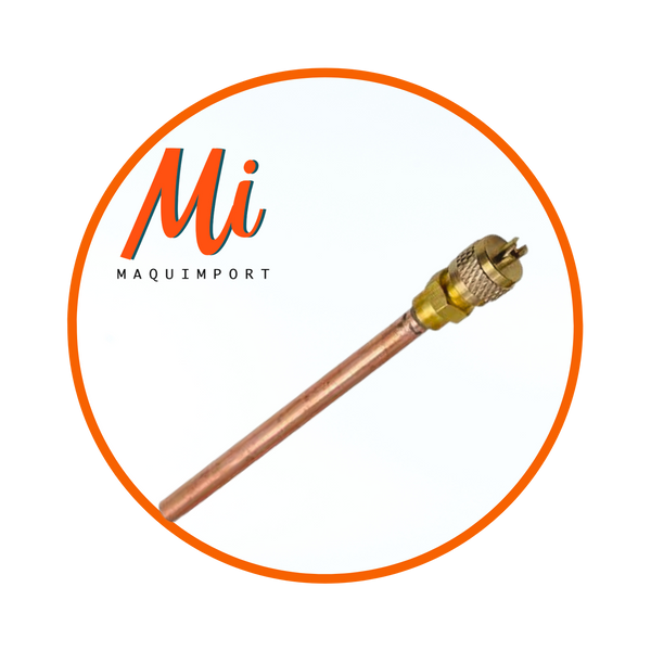 Válvula de acceso 1/4 con tubo soldable para líneas de refrigeración y aire acondicionado – Maquimport Chile
