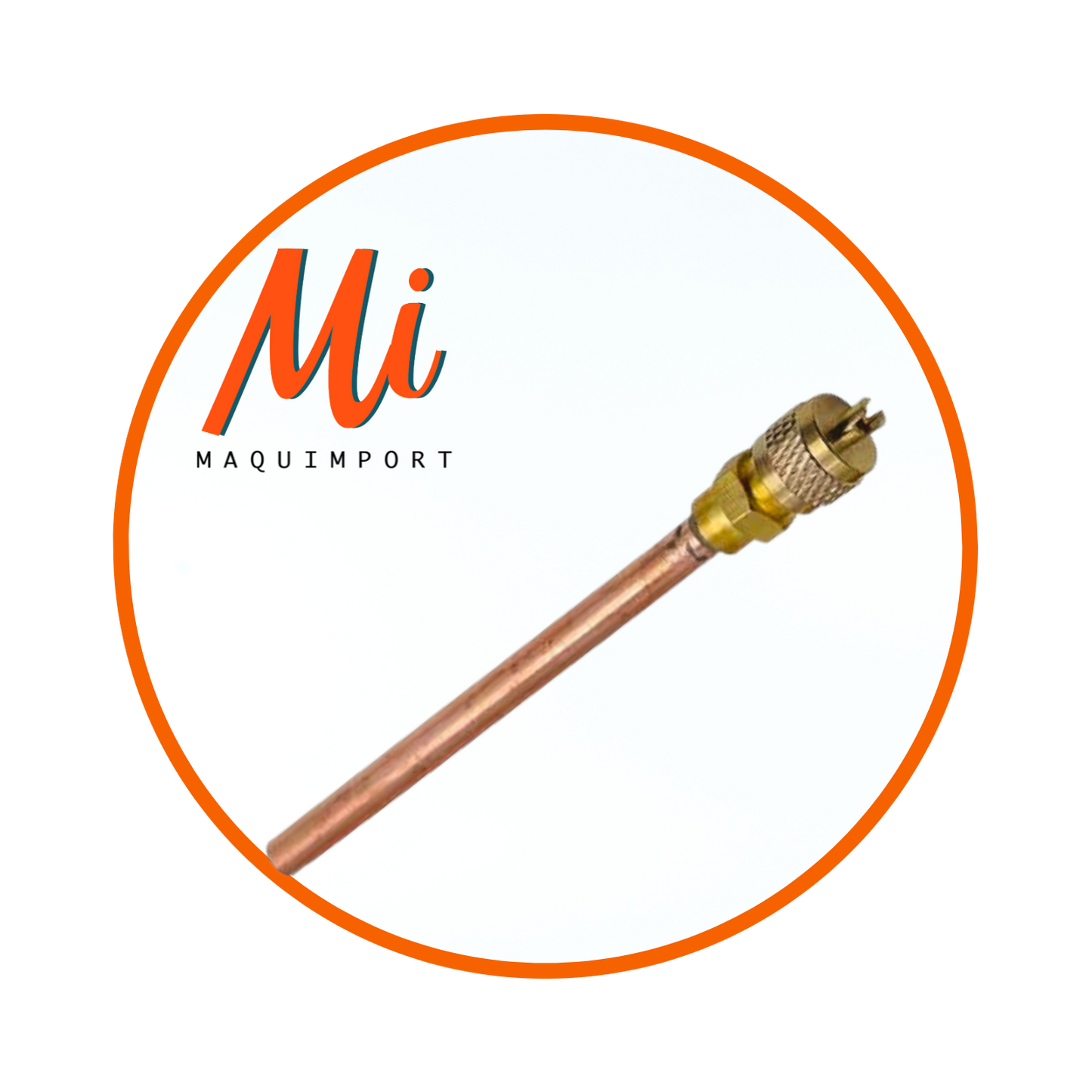 Válvula de acceso 1/4 con tubo soldable para líneas de refrigeración y aire acondicionado – Maquimport Chile