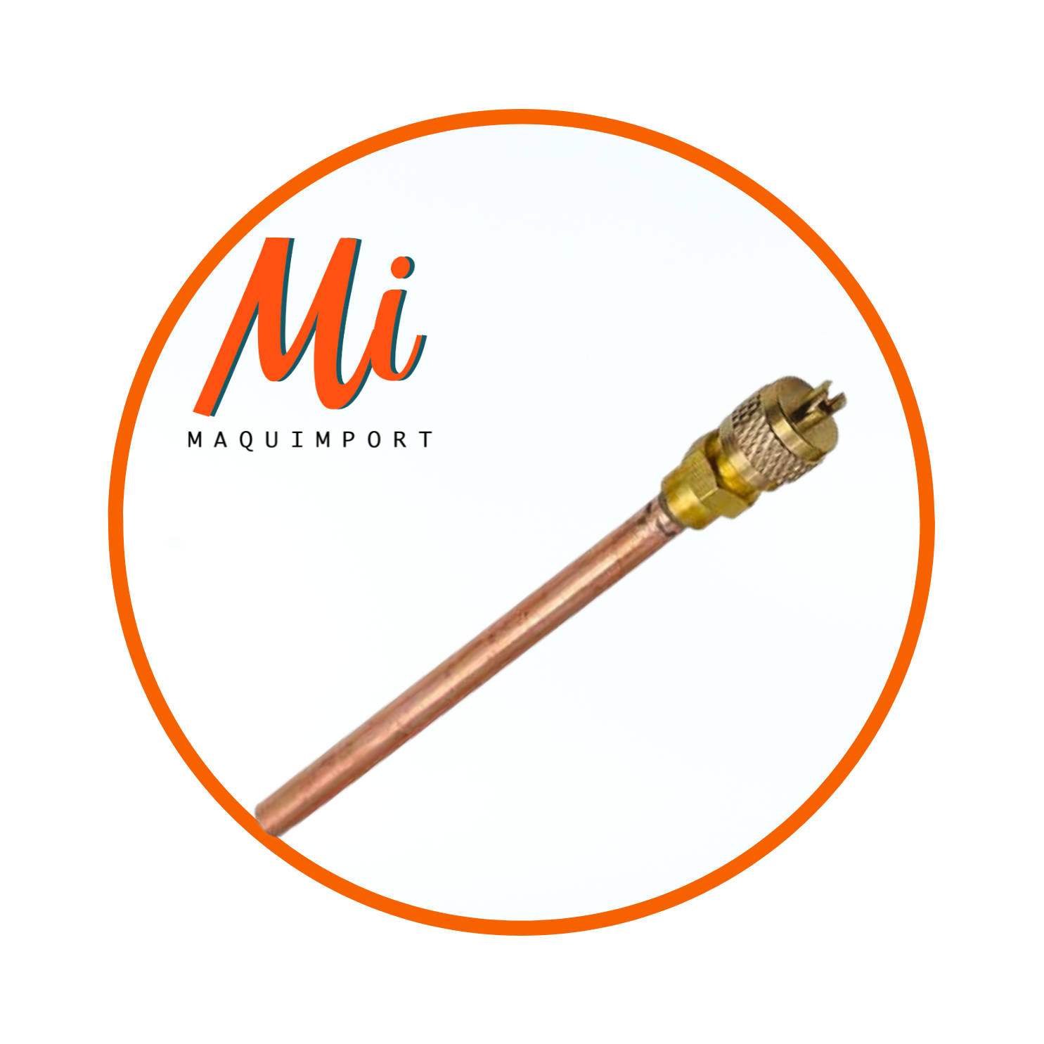 Válvula de acceso 1/4 con tubo soldable para líneas de refrigeración y aire acondicionado – Maquimport Chile