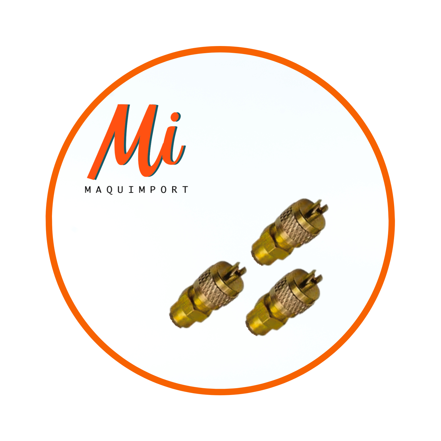 Válvula de acceso1 /4 atornillada para carga de gas en sistemas de refrigeración y aire acondicionado.Maquimport Chile