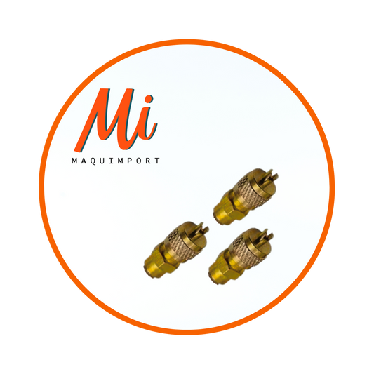 Válvula de acceso1 /4 atornillada para carga de gas en sistemas de refrigeración y aire acondicionado.Maquimport Chile