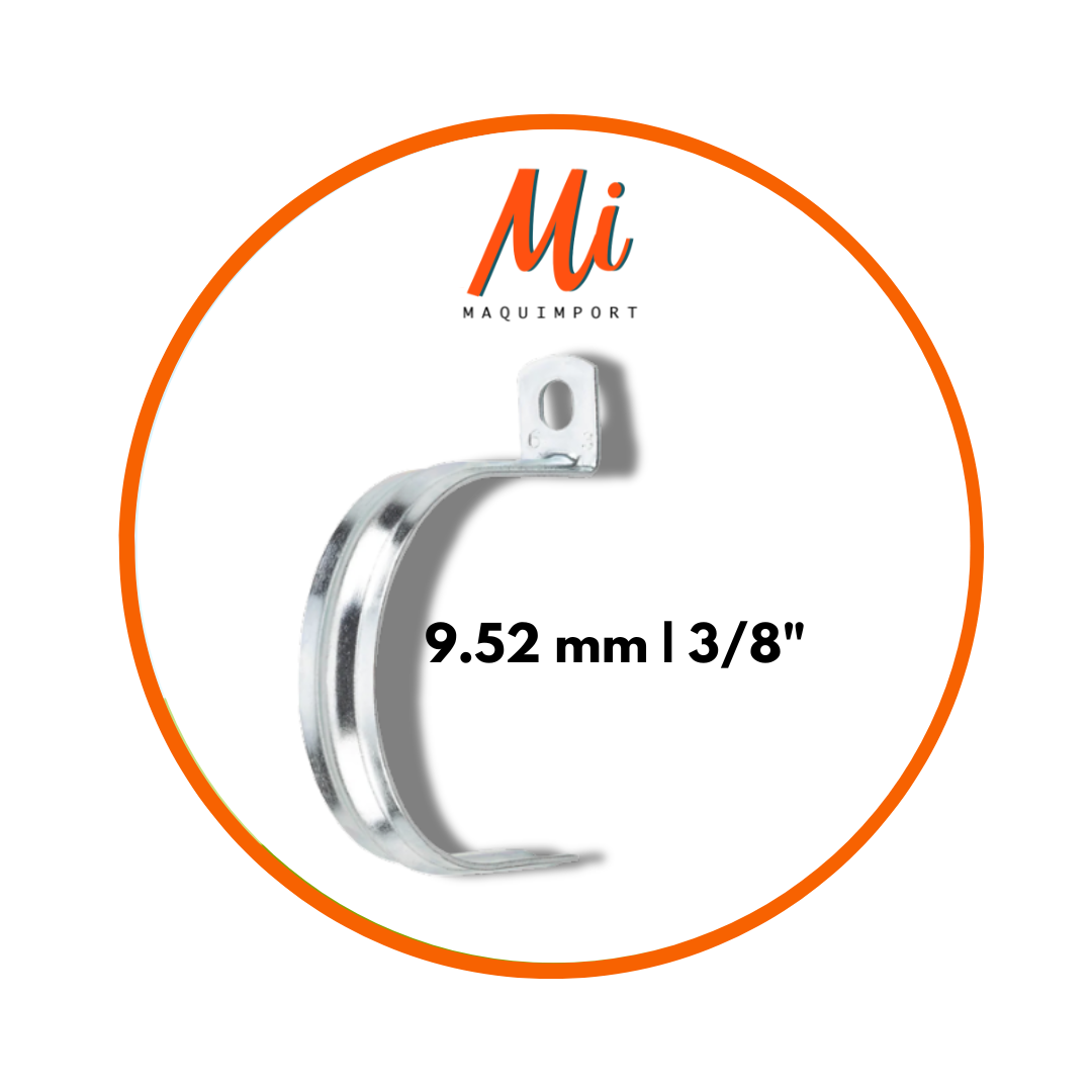 Abrazadera 9.52 mm 3/8 - Maquimport Chile