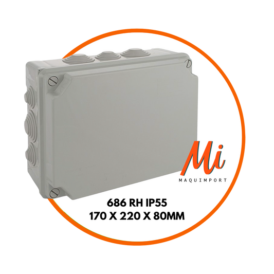 Caja Estanca Rectangular 686 RH IP55-Maquimport Chile