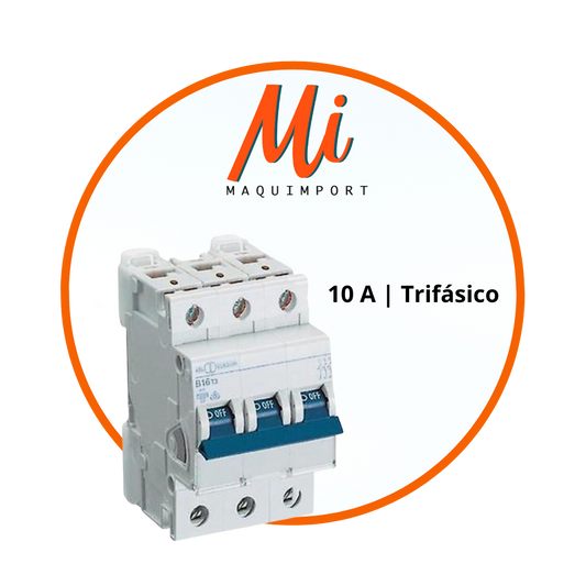 Interruptor automático 10A Trifásico -Maquimport Chile