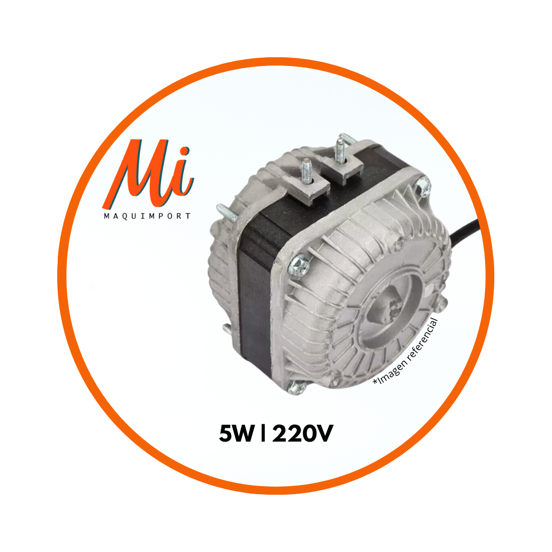 Motor de ventilador comercial 5W-220V Maquimport Chile