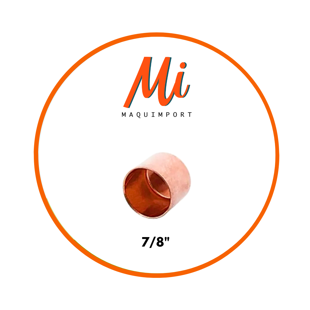 Tapagorro de cobre 7/8" para sellado de tuberías de refrigeración – Maquimport Chile