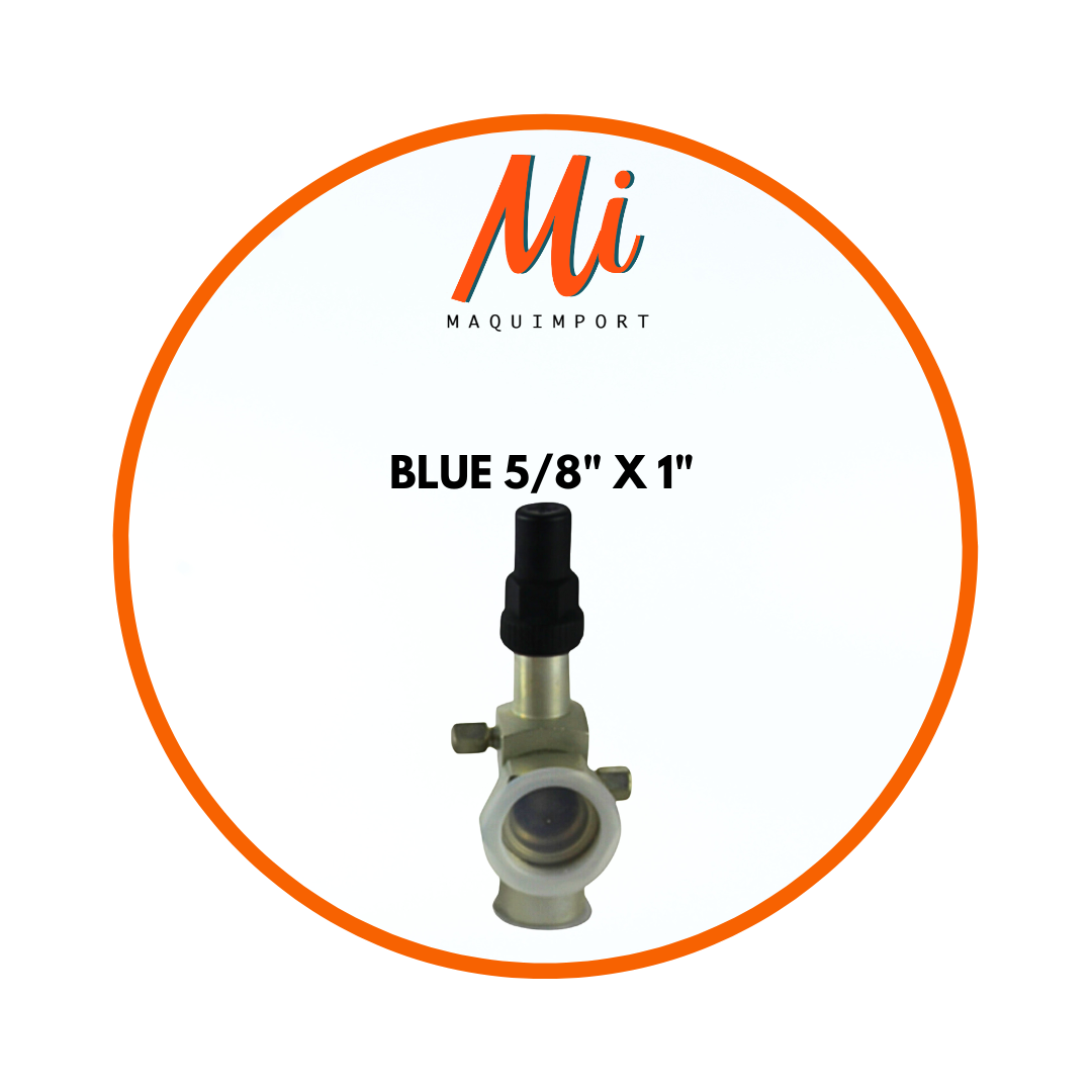 Válvula rotalock BLUE 5/8" x 1" para líneas de refrigeración industrial, Maquimport Chile